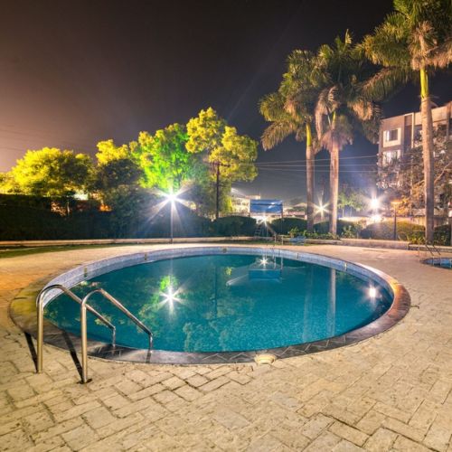 hotel ashwin swimming pool area
