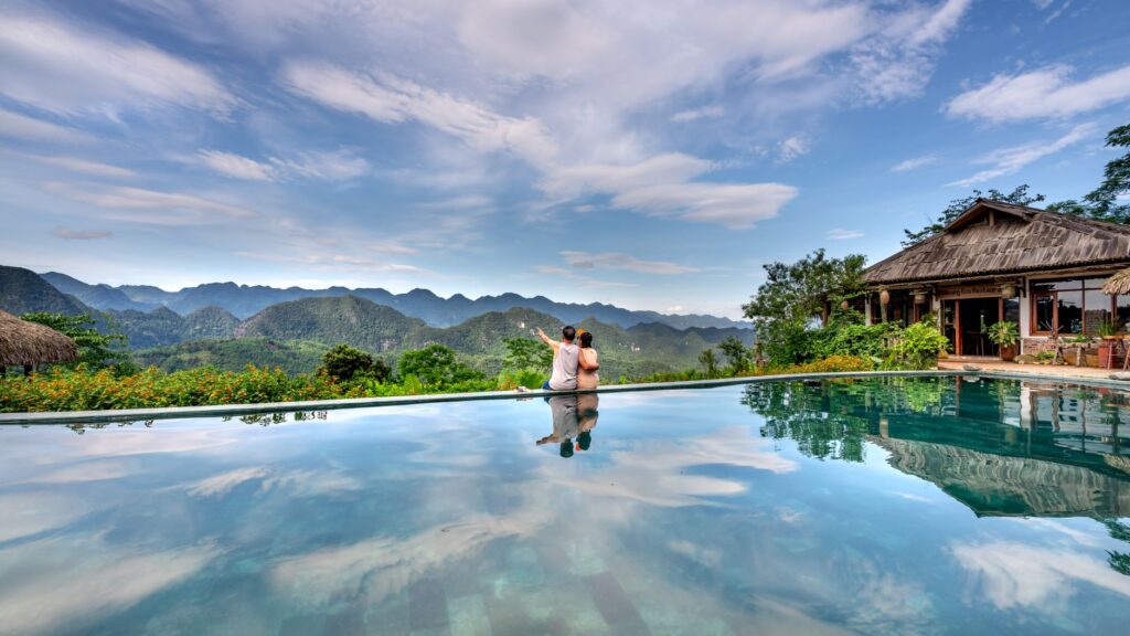 Couple enjoying a luxury weekend getaway in Igatpuri