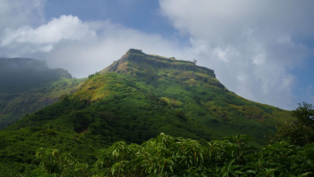 Misty mountain landscape of Igatpuri hill station during monsoon season