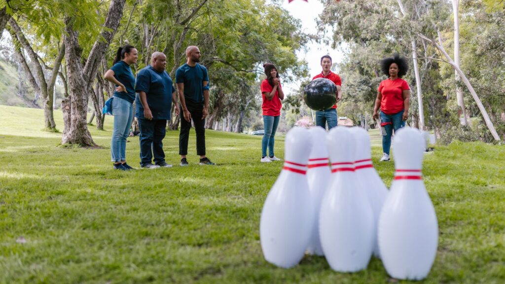 Corporate team building games on resort lawn during budget group stay in Igatpuri