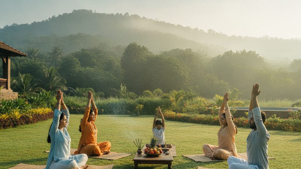 pure vegetarian wellness retreat with Jain dining