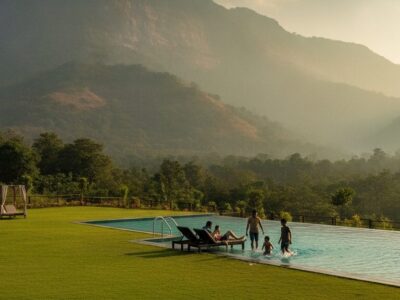 Where Families Wait During a Vipassana Course at Dhamma Giri