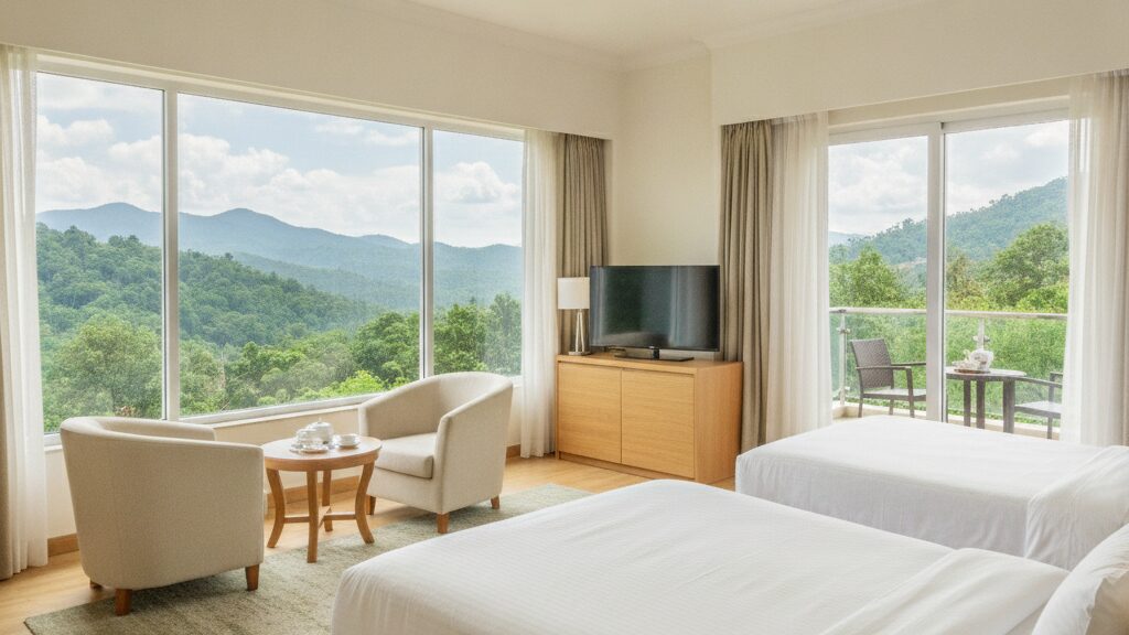 Accommodation near dhamma giri family hyper realistic
