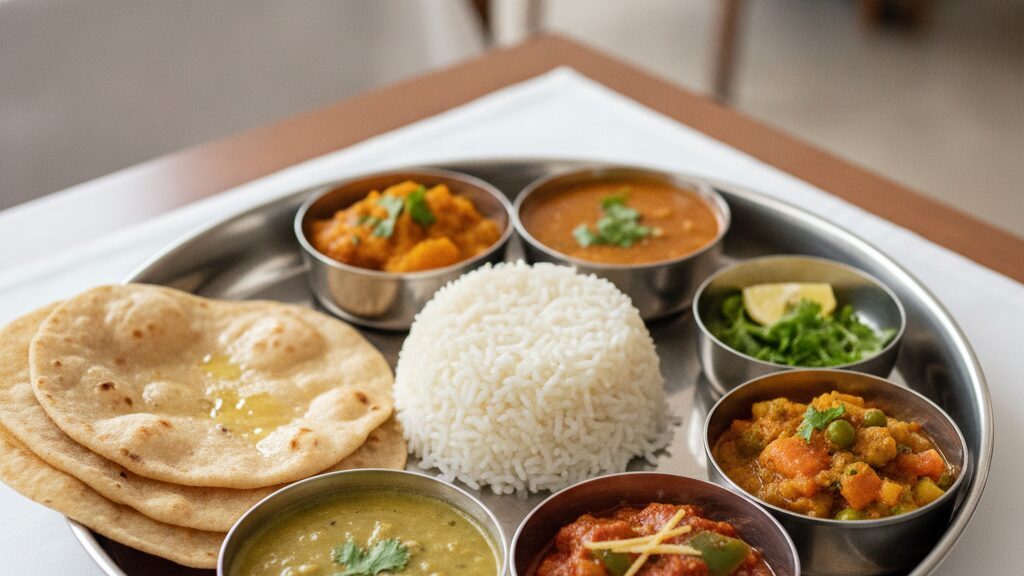 Vegetarian corporate retreat near mumbai hyper realistic