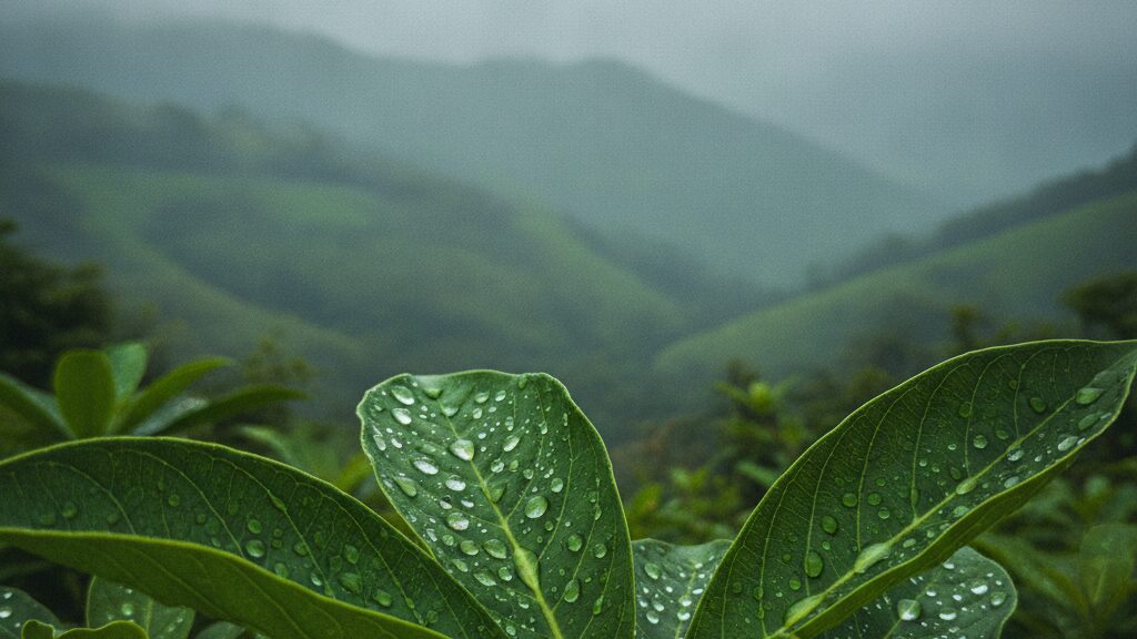 Igatpuri after rain photorealistic close